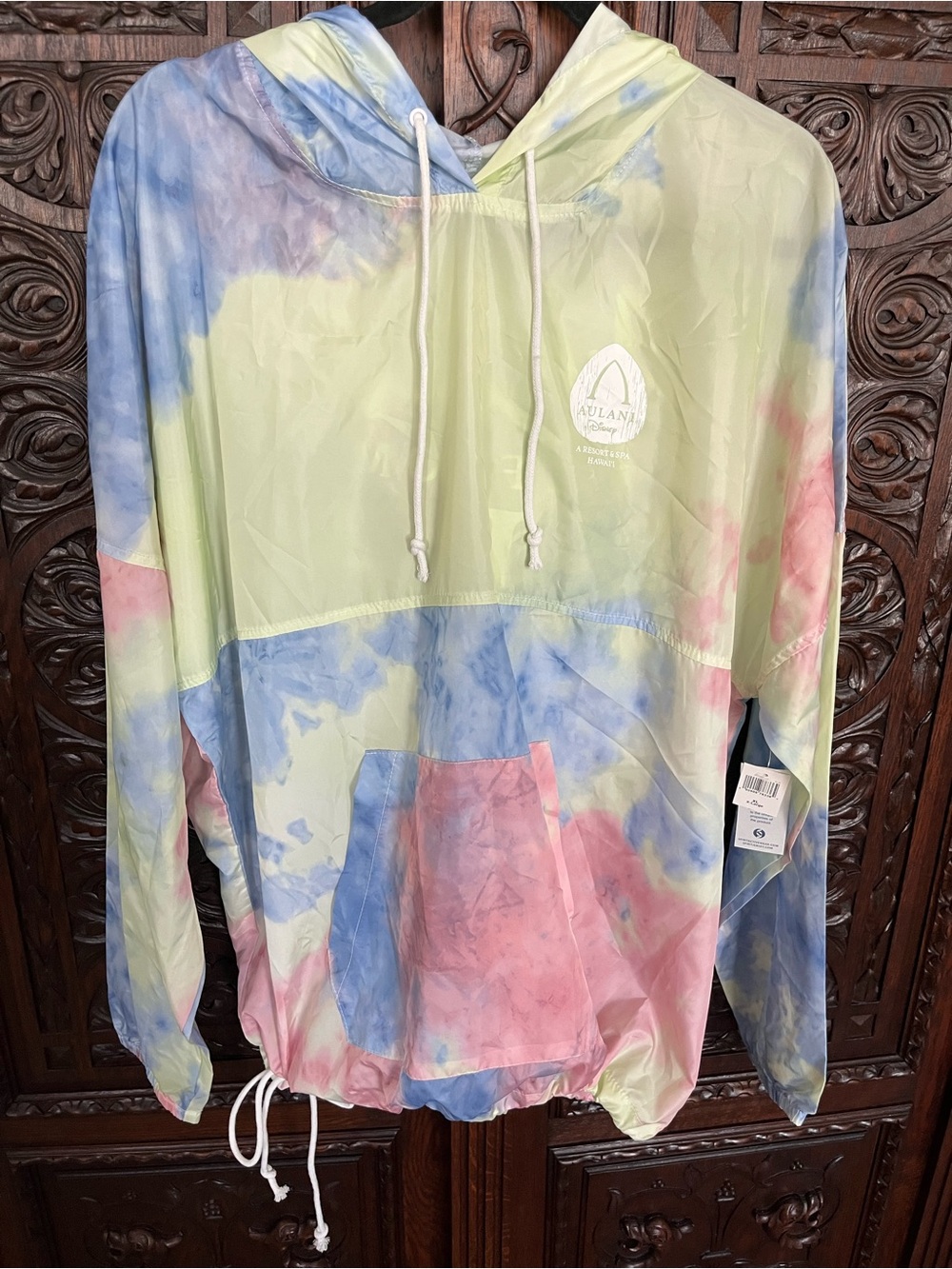 Disney Pastel Tie-Dye Lightweight windbreaker Aulani resort